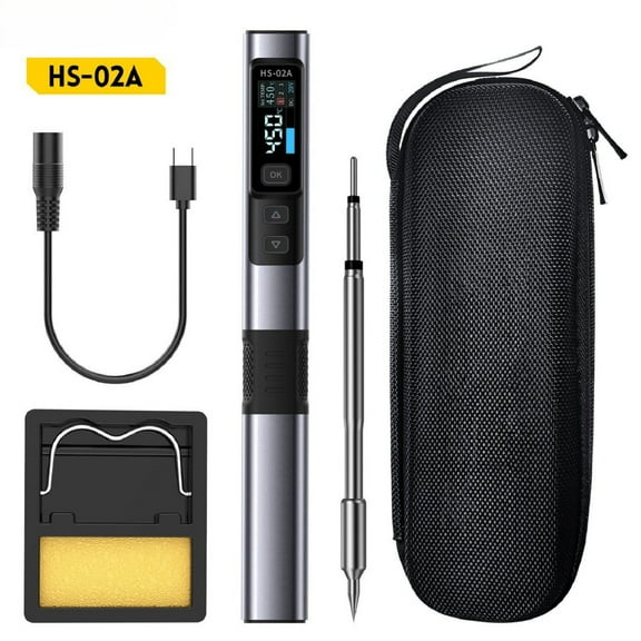 Hs-02A Smart Electric Soldering Iron Kit Portable Digital Pd100W Adjustable Constant Temperature Fast Heating Repair Tool