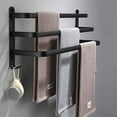 Hsankro Bath Towel Bars,3Tiers Ladder Towel Rails,Wall Mounted Towels