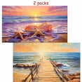 thumbnail image 1 of HsdsBebe 2 Packs 5D Diamond Art Painting Beach Art for Adult,Seaside Shell DIY Full Round 5D Diamond Drill Kit,Gem Art Craft Home Decor,Wall Painting Kit 16x12 inch, 1 of 7