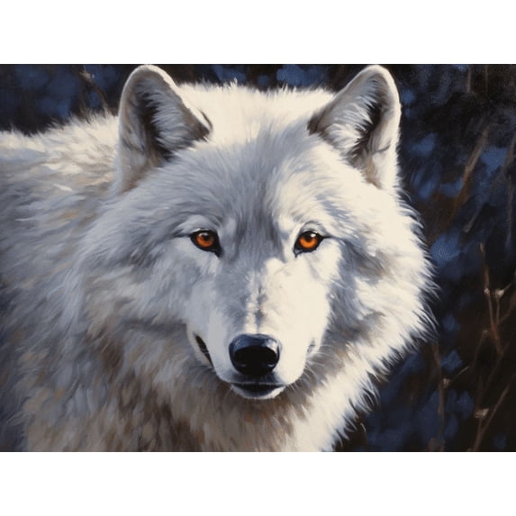 HsdsBebe Animals DIY Diamond Art Painting Kit, Wolf Art Craft Gem Painting Adult and Children DIY Full Round 5D Diamond Drill Kit