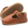 thumbnail image 1 of HsdsBebe?Baby?Boys?Girls?Oxford?Shoes?PU?Leather?Soft?Rubber?Sole?Sneakers??Anti-Slip?Toddler?Ankle?Boots?Infant?Walking?Shoes Moccasins, 1 of 6
