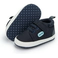 thumbnail image 1 of HsdsBebe?Baby?Boys?Girls?Oxford?Shoes?PU?Leather?Soft?Rubber?Sole?Sneakers??Anti-Slip?Toddler?Ankle?Boots?Infant?Walking?Shoes Moccasins, 1 of 6