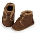 thumbnail image 1 of HsdsBebe?Baby?Boys?Girls?Oxford?Shoes?PU?Leather?Soft?Rubber?Sole?Sneakers??Anti-Slip?Toddler?Ankle?Boots?Infant?Walking?Shoes Moccasins, 1 of 7