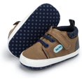 thumbnail image 1 of HsdsBebe?Baby?Boys?Girls?Oxford?Shoes?PU?Leather?Soft?Rubber?Sole?Sneakers??Anti-Slip?Toddler?Ankle?Boots?Infant?Walking?Shoes Moccasins, 1 of 6