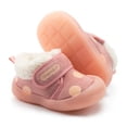 thumbnail image 1 of HsdsBebe Baby Boys Girls Shoes Infant Furry Boots Winter Sneakers for First Walker 0-24M, 1 of 8