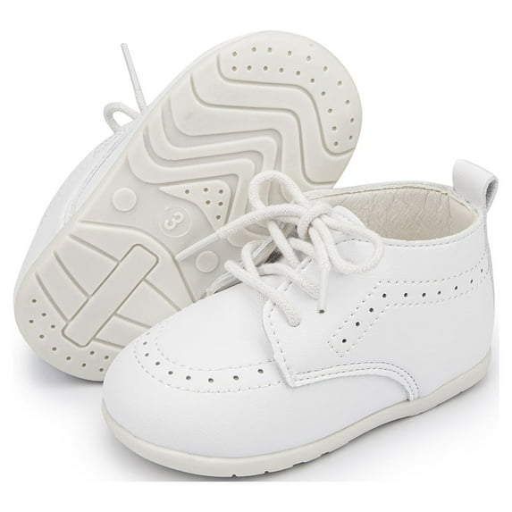 HsdsBebe Baby Boys Girls Shoes Infant Oxford Dress Shoe Loafers Brogue Flats for First Steps Walkers 0-24M