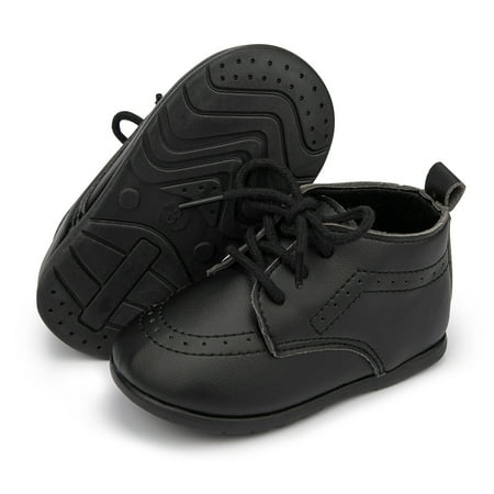 HsdsBebe Baby Boys Girls Walking Shoes Infant Oxford Dress Shoe Loafers Brogue Flats for First Steps Walkers 0-24M
