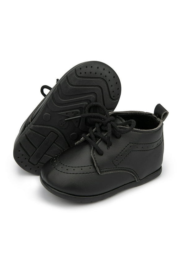 Baby Boys Girls Walking Shoes Infant Oxford Dress Shoe Loafers Brogue Flats for First Steps Walkers 0-24M