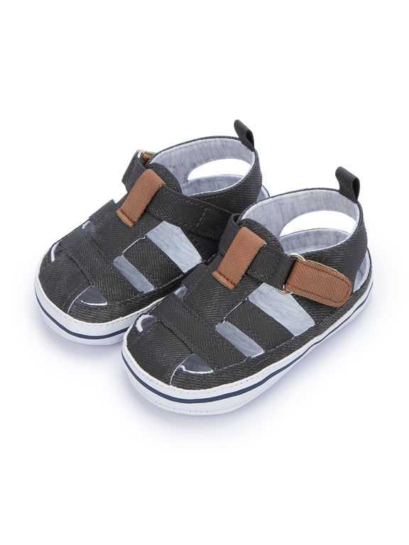 Baby Boys Shoes Infant Summer Sandals Closed Toe Shoe for Newborn 0-18 Months