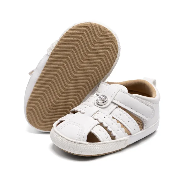 HsdsBebe Baby Boys Shoes Infant Summer Sandals Closed Toe Shoe for Newborn 0-18 Months