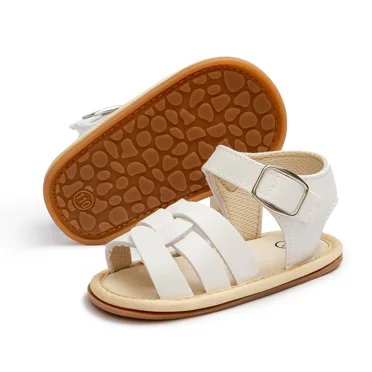 HsdsBebe Baby Girl Sandals Infant Summer Soft Sole Shoe Anti-Slip Crib Shoes 0-18 Months