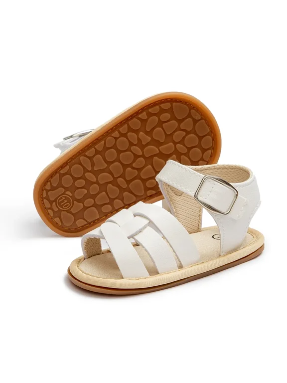 Baby Girl Sandals Infant Summer Soft Sole Shoe Anti-Slip Crib Shoes 0-18 Months