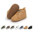 thumbnail image 1 of HsdsBebe Baby Girls Boys Booties Infant Walking Shoes Soft Soled Shoes for First Walkers 3-18 Months, 1 of 6