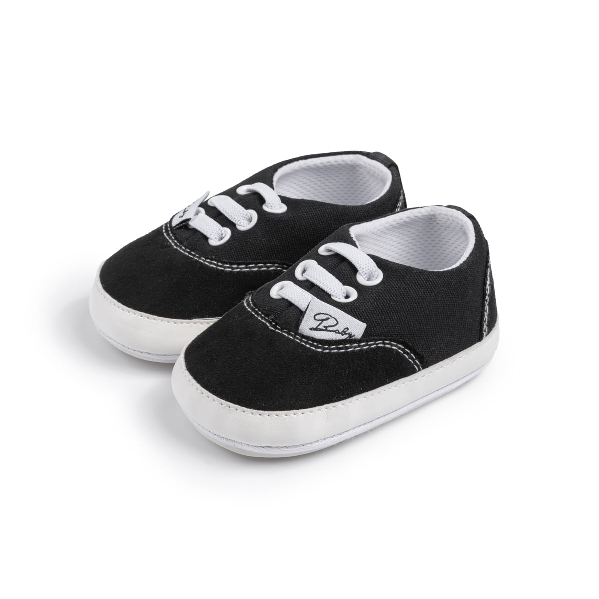 HsdsBebe Baby Girls Boys Canvas Shoes Infant Casual Sneakers Soft Sole Newborn Crib Moccasins 3-18 Months