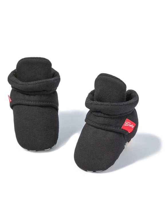Baby Girls Boys Cotton Boots Newborn Winter Cozy Fleece Booties Infant Socks Shoes for 3-18 Months