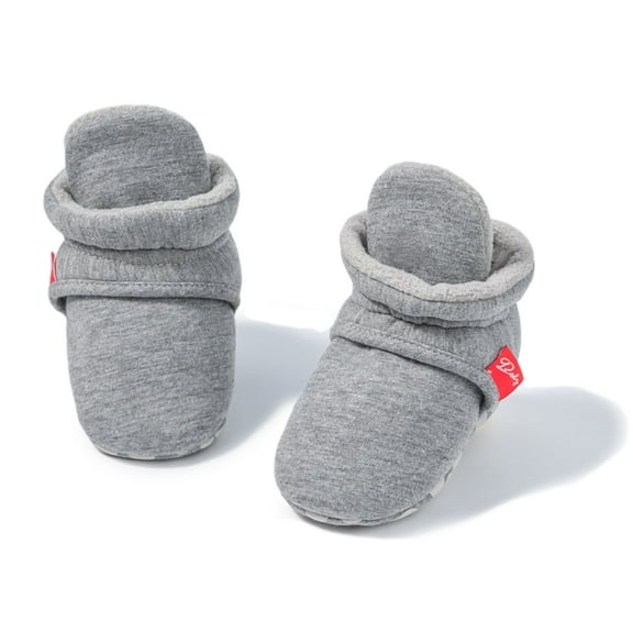 HsdsBebe Baby Girls Boys Cotton Boots Newborn Winter Cozy Fleece Booties Infant Socks Shoes for 3-18 Months