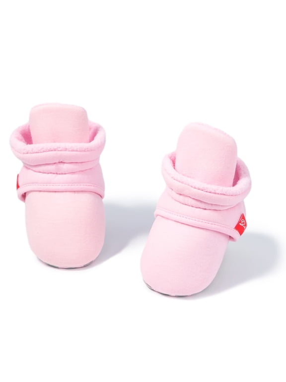 Baby Girls Boys Cotton Boots Newborn Winter Cozy Fleece Booties Infant Socks Shoes for 3-18 Months