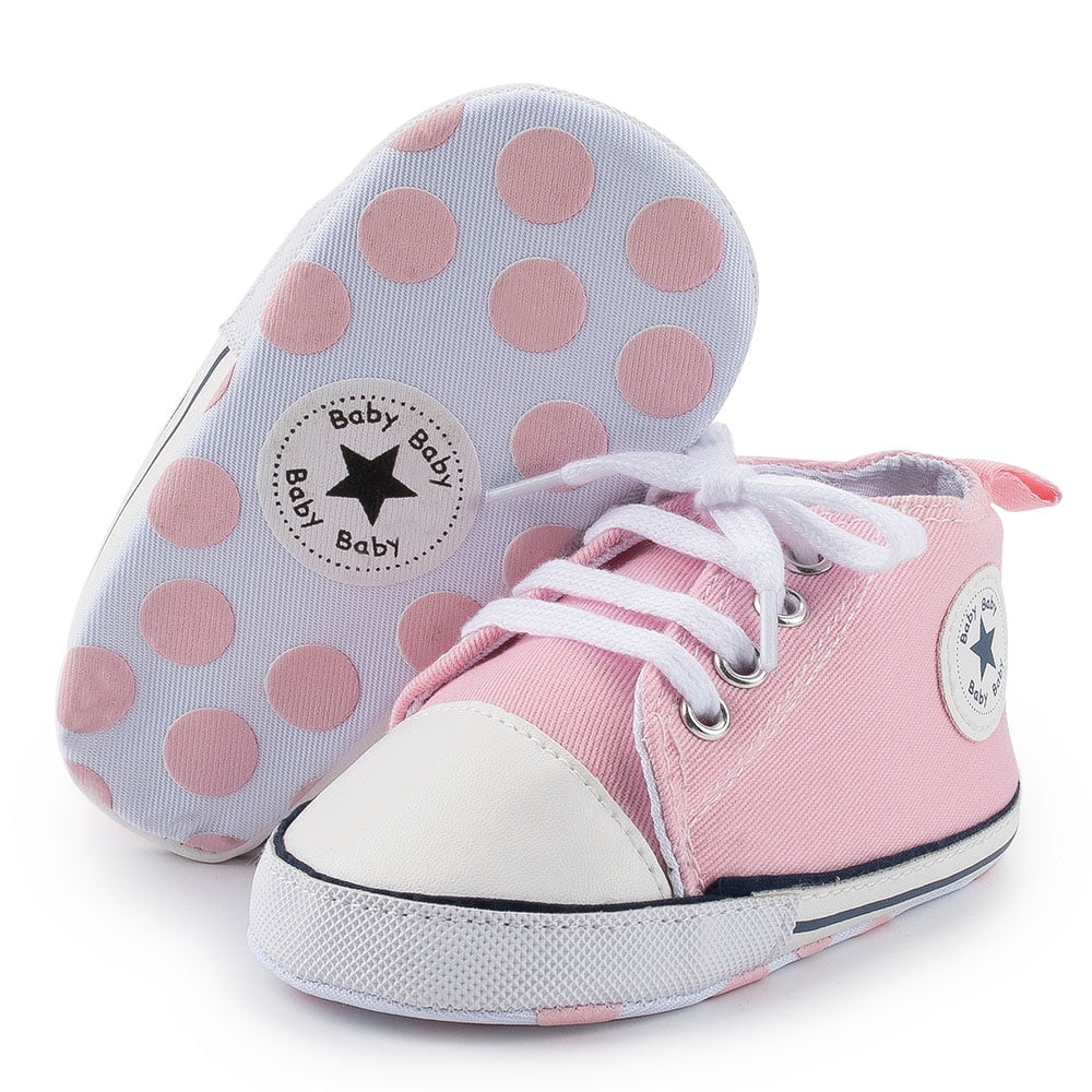 HsdsBebe Baby Girls Boys Shoes Infant Canvas Shoes Casual Sneakers for First Walkers 318 Months