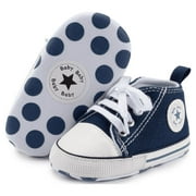 HsdsBebe Baby Girls Boys Shoes Infant Canvas Shoes Casual Sneakers for First Walkers 3-18 Months