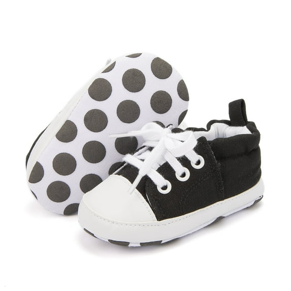 HsdsBebe Baby Girls Boys Shoes Infant Canvas Shoes Casual Sneakers for First Walkers 3-18 Months
