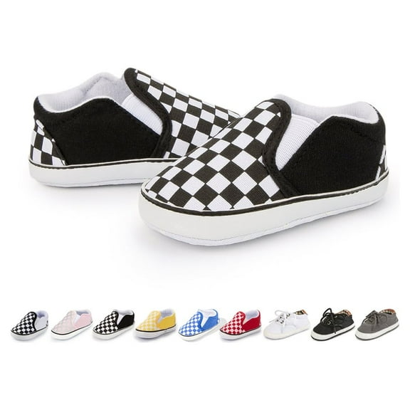 HsdsBebe Baby Girls Boys Shoes Infant Canvas Sneakers Soft Sole Casual First Walkers Crib Shoes 0-18 Months