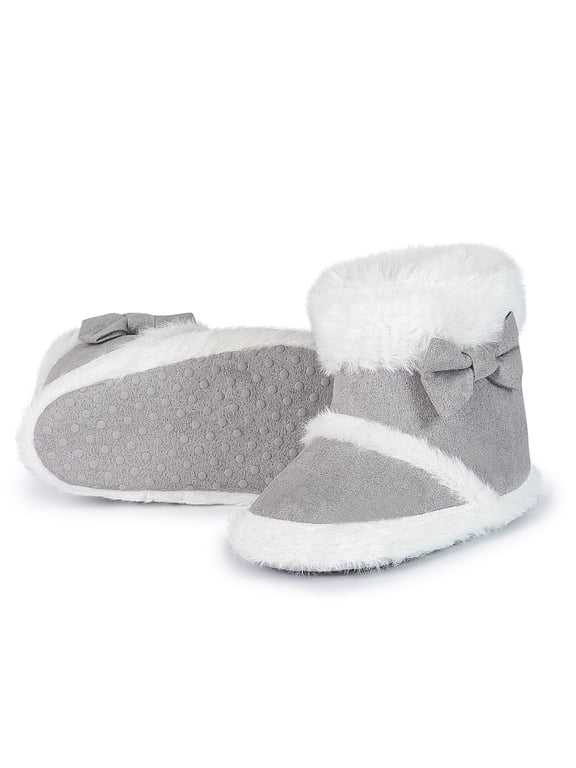 Baby Girls Boys Snow Warm Boots Infant Winter Booties Newborn Slip On Shoes for 3-18 Months
