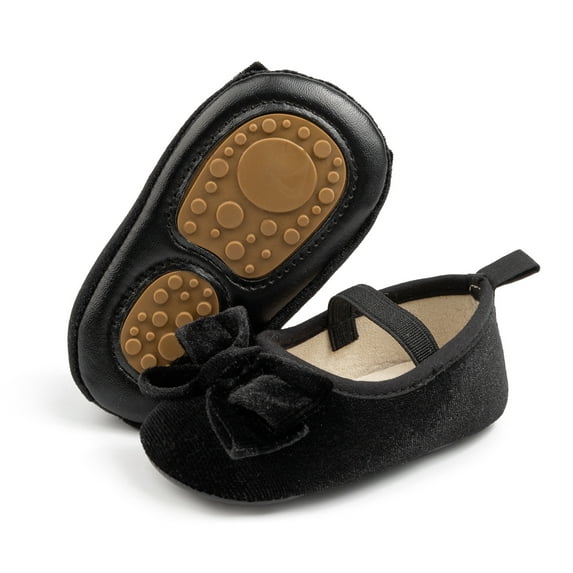 HsdsBebe Baby Girls Dress Shoes Infant Mary Jane Bowknot Soft Sole Shoes for Newborn First Walker