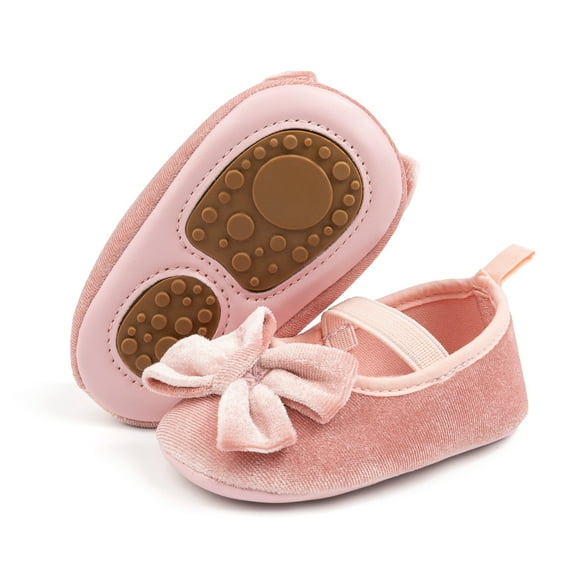 HsdsBebe Baby Girls Dress Shoes Infant Mary Jane Bowknot Soft Sole Shoes for Newborn First Walker