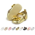 thumbnail image 1 of HsdsBebe Baby Girls Shoes Infant Mary Jane Bowknot Dress Shoe for Newborn 0-18M, 1 of 8