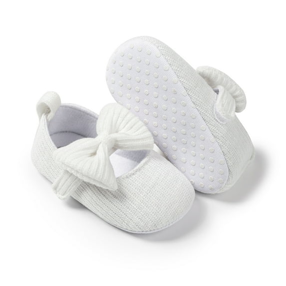HsdsBebe Baby Girls Shoes Infant Mary Jane Bowknot Soft Sole PU Leather Newborn Flats for First Walkers 3-18M
