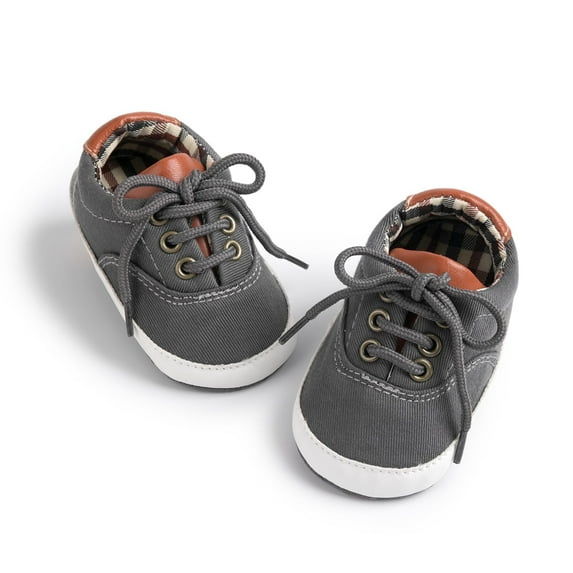 HsdsBebe Baby Unisex Canvas Shoes Casual Sneakers for Newborn 0-18 Months