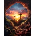 thumbnail image 1 of HsdsBebe Diamond Art Jesus Round Full Drill for Adults, DIY Diamond Art Painting Kits,Gem painting for Kids, 1 of 6