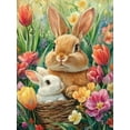 thumbnail image 1 of HsdsBebe Easter DIY Diamond Art Painting Kit, Rabbit Art Craft Gem Painting Adult and Children DIY Full Round 5D Diamond Drill Kit, 1 of 6