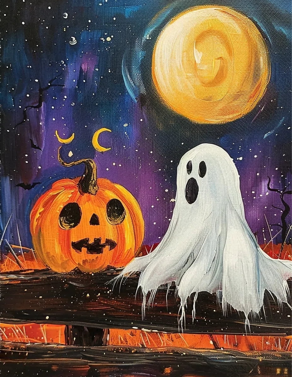 Creativity for Kids Halloween Big Gem Diamond Painting Kit | Create 13 Spooky Stickers & 2 Suncatchers with 1000 Colorful Gems | Fun for Parties, Gifts & Seasonal Décor (Ages 6