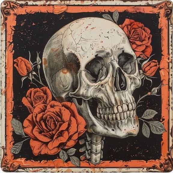 HsdsBebe Halloween Diamond Art Painting Kits (11.8 x 11.8inch), Halloween Skulls Diamond Art,Gem Art Craft Home Game for Kids