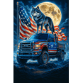 thumbnail image 1 of HsdsBebe Independence Day Wolf on American Truck 5D DIY Diamond Art Painting Kit, Full Round Gem Art Craft for Adults & Kids, 1 of 6