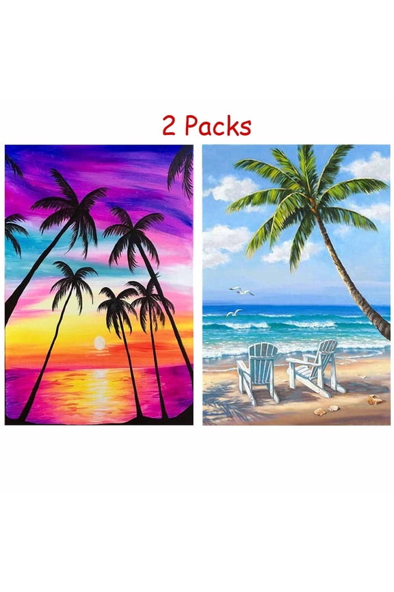 Sunset on Sea DIY 5D Diamond Art Craft Kit (2 Piece)