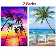 HsdsBebe Sunset on Sea DIY 5D Diamond Art Craft Kit 2 Piece