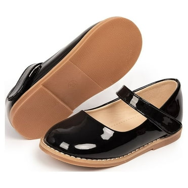 HsdsBebe Toddler Girls Dress Shoes Mary Jane Bowknot Soft Sole Princess Shoes for Little Kids