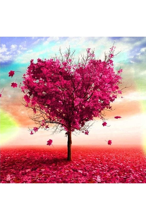 Valentine's Diamond Art Painting Kits(12 x 12inch) for Adults,Love Tree Diamond Art,Gem Art Craft for Kids