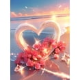 thumbnail image 1 of HsdsBebe Valentine's Diamond Art Painting Kits for Adults, Seaside Love DIY Diamond Art,Gem Art Craft Home Game for Kids, 1 of 6