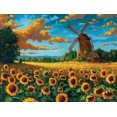 thumbnail image 1 of HsdsBebe DIY Diamond Windmill Sunflower Art Painting Kit, 1 of 5