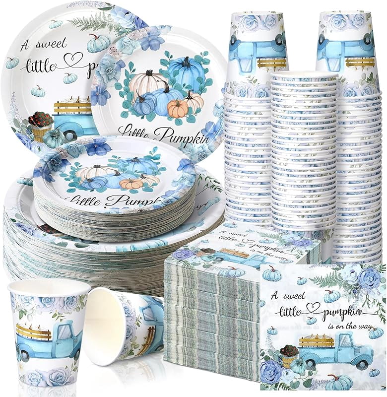 Hsei 250 Pcs Spring Wildflower Party Decoration Baby Shower Disposable ...