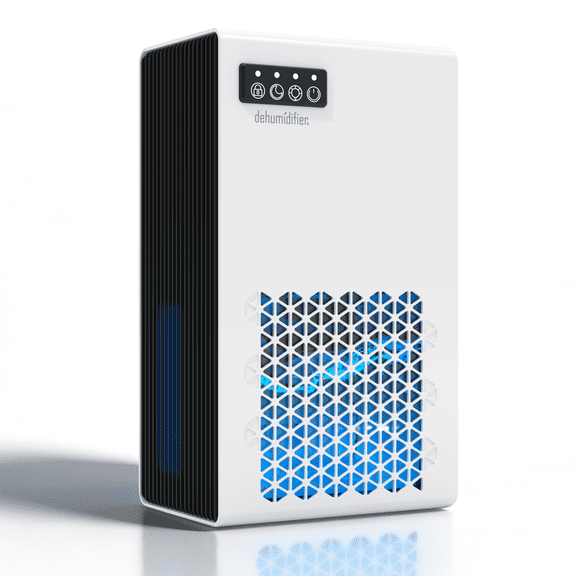 Hsfviop Home Dehumidifier, 95 oz Water Tank, Auto Shut-Off Function, Features 7-Color LED Lights