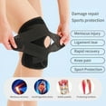 thumbnail image 1 of Hsing Knee Brace for ACL MCL Support, Meniscus & Arthritis Pain Relief, Adjustable Compression Stabilizer (Black, Medium), 1 of 6