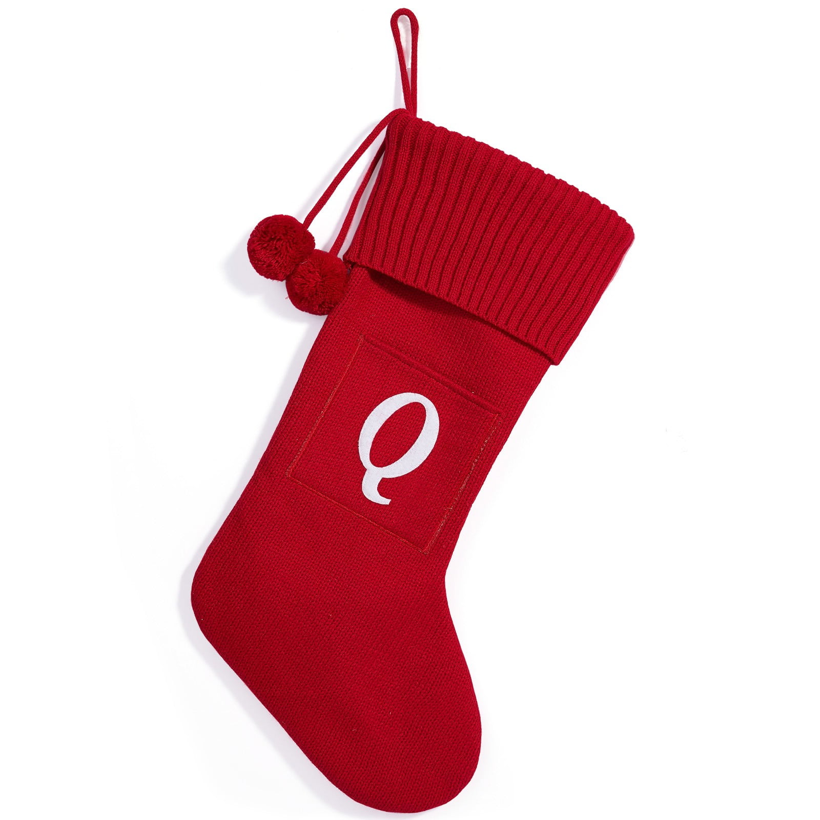Eoocan 20 Inches Monogram Christmas Stockings Blue Velvet