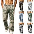 thumbnail image 1 of Hsovts Camo Sweatpants for Men Lounge Relaxed Fit Drawstring Elastic Waist Running Casual Sweatpants Athletic Pant with Pockets Coffee S, 1 of 8