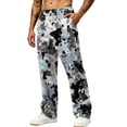 thumbnail image 1 of Hsovts Men's Sweatpants Relaxed Fit Lounge Straight Leg Elastic Waist Workout Loose Trousers Running Pants with Pockets Dark Gray S, 1 of 5
