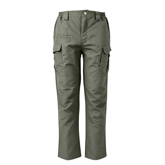 Hsovts Men's Pants Lightweight Water Resistant Cargo Pants Flex Ripstop Work Hiking Outdoor Pants Green M