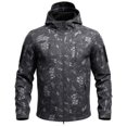 thumbnail image 1 of Hsovts Mens Military Tactical Softshell Hooded Jackets Waterproof Windproof Fleece Lined Coat Outdoor Hiking Winter Men Jacket Multicolor L, 1 of 4
